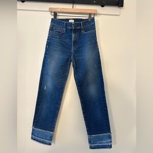 Able Women’s Straight Cropped Jeans with Drop Hem